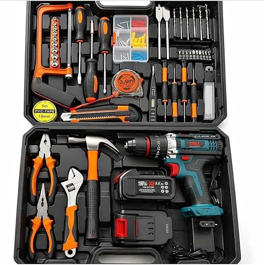 Boss Complete Cordless Drill & Master Hand Tool Kit