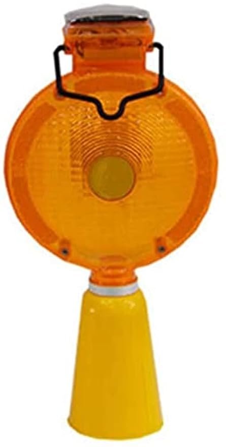 Roadway Safety Solar Flashing LED Warning Light for Traffic Cones